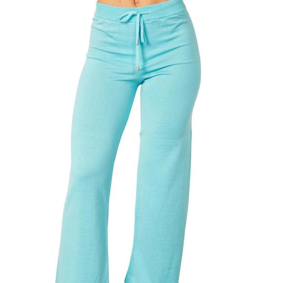 NEW FRENCH KYSS lounge pant in aqua - Picture 1 of 1